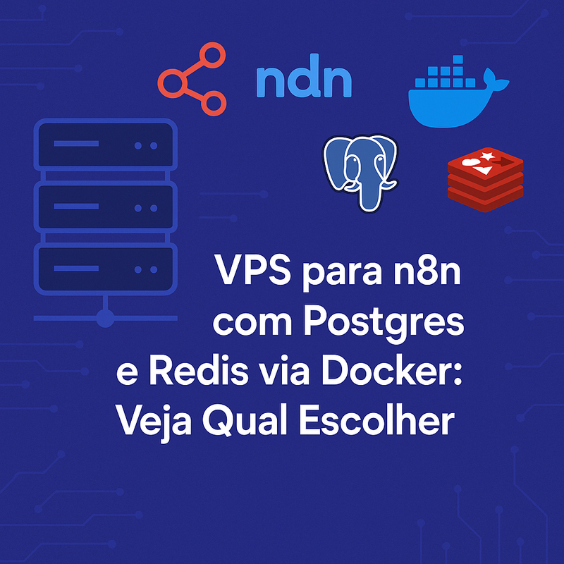 Uma imagem sobre VPS para n8n com Postgres e Redis via Docker