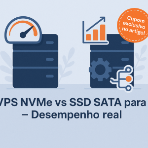 VPS NVMe vs SSD SATA para n8n: desempenho real e qual escolher