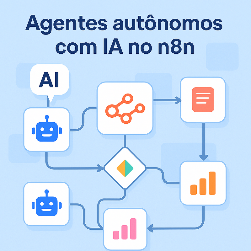 Uma imagem sobre Agentes autônomos com IA no n8n: otimize seus fluxos