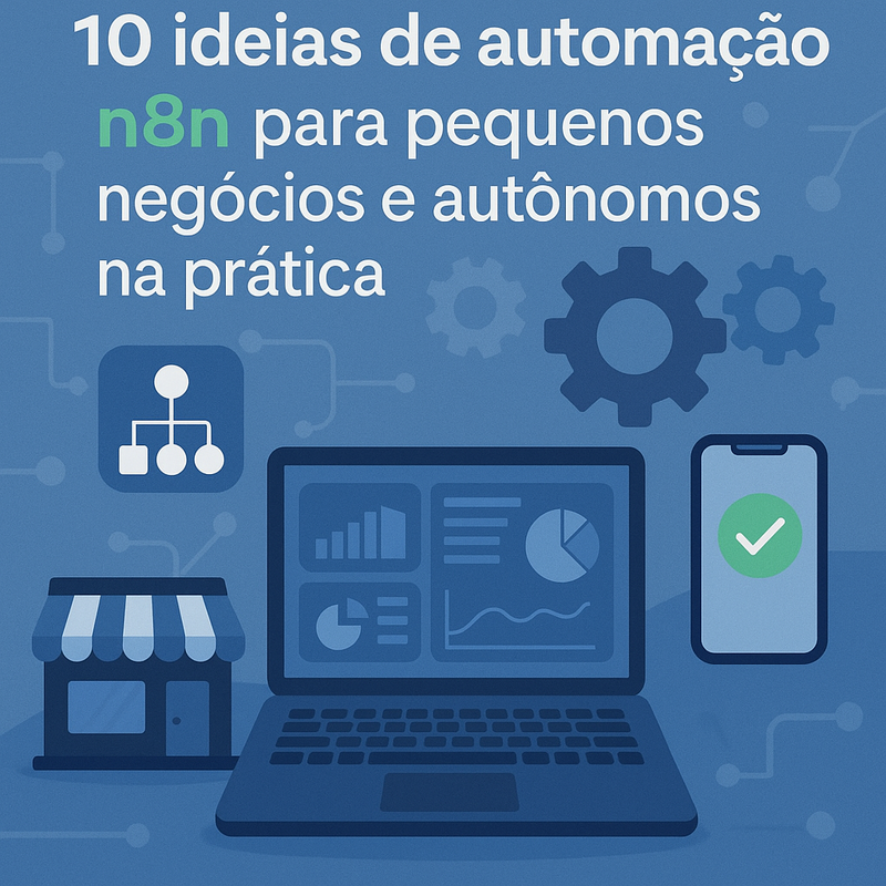 Uma imagem sobre Automação n8n para pequenos negócios: 10 ideias práticas