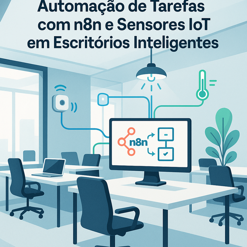 Uma imagem sobre Automação de tarefas com n8n e sensores IoT em escritórios