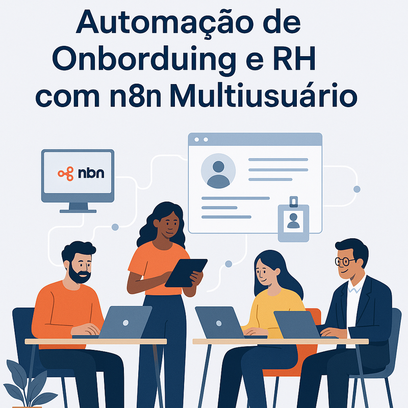 Uma imagem sobre Automação de onboarding e RH com n8n multiusuário