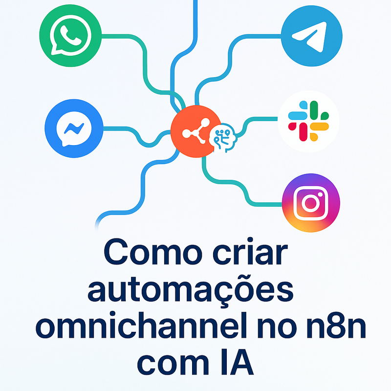 Uma imagem sobre Automação Omnichannel n8n com IA: Passo a passo prático