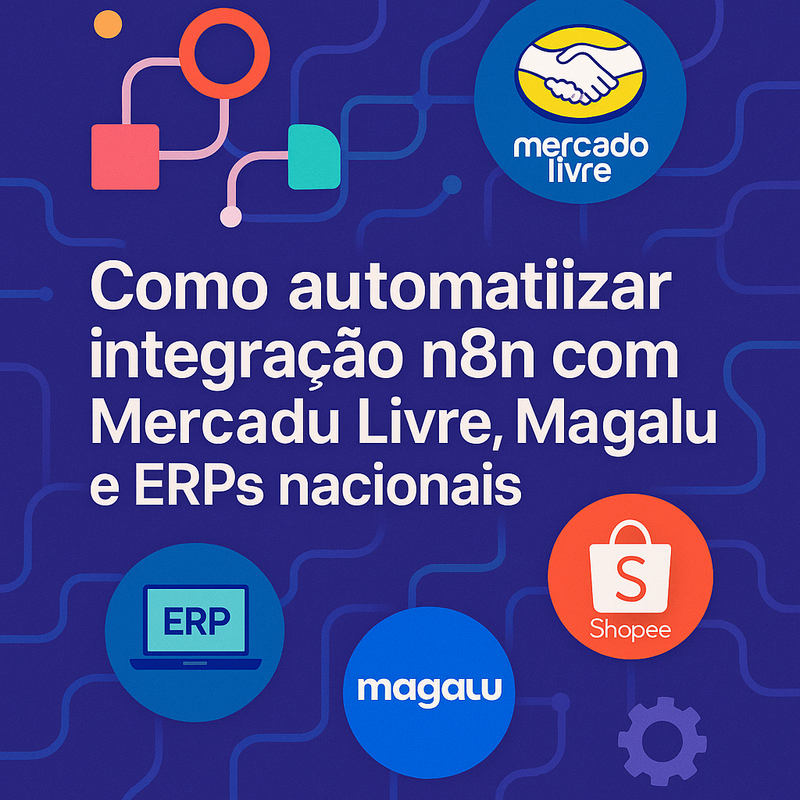 Uma imagem sobre Automatizar integração n8n com Mercado Livre e ERPs
