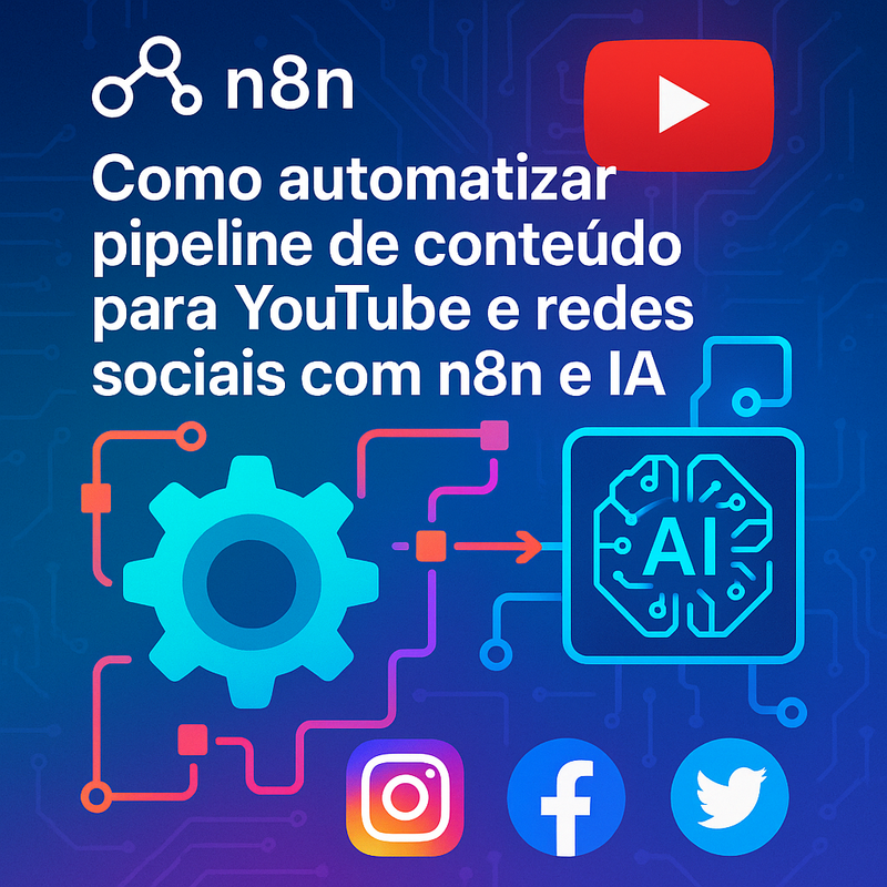 Uma imagem sobre Automatizar pipeline para YouTube e redes sociais com n8n e IA