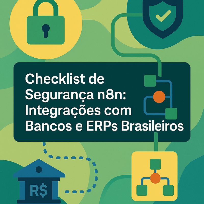 Uma imagem sobre Checklist de segurança n8n integrações bancárias ERPs