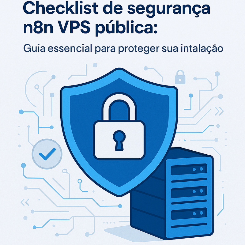 Uma imagem sobre Checklist de segurança n8n VPS pública: guia essencial