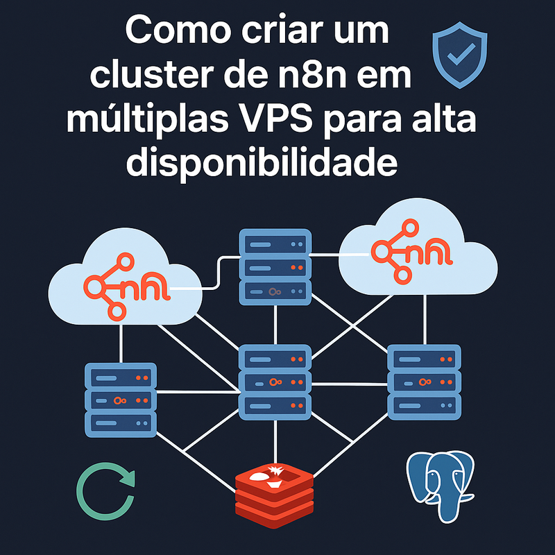 Uma imagem sobre Cluster n8n em múltiplas VPS para alta disponibilidade