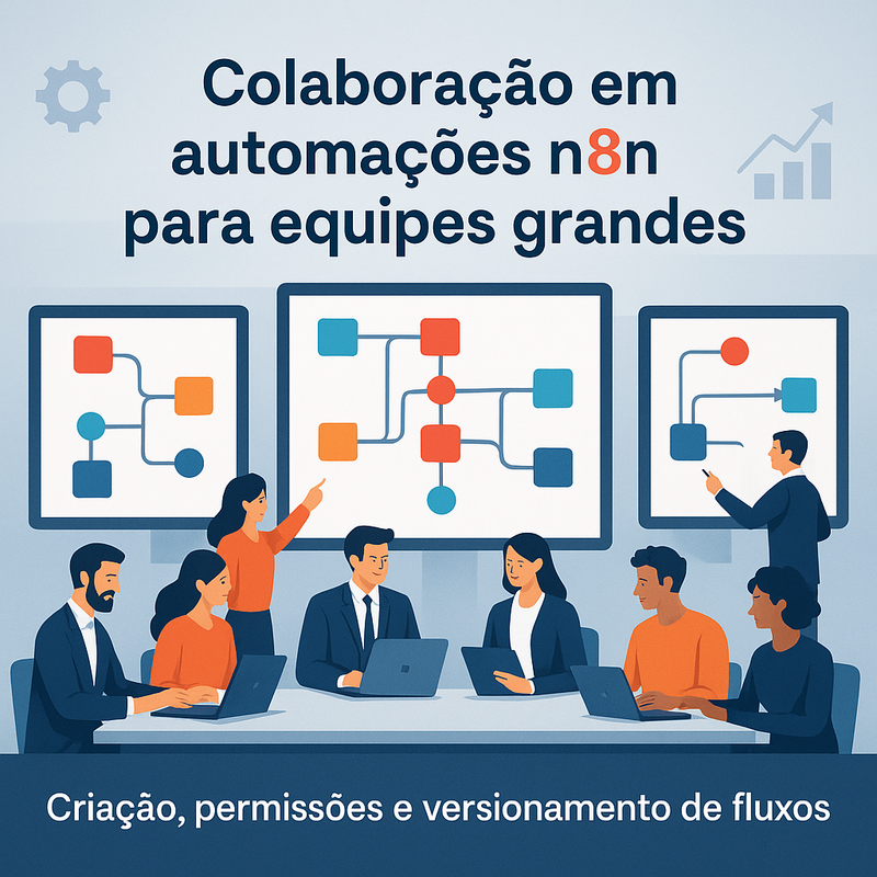 Uma imagem sobre Colaboração em automações n8n para equipes grandes