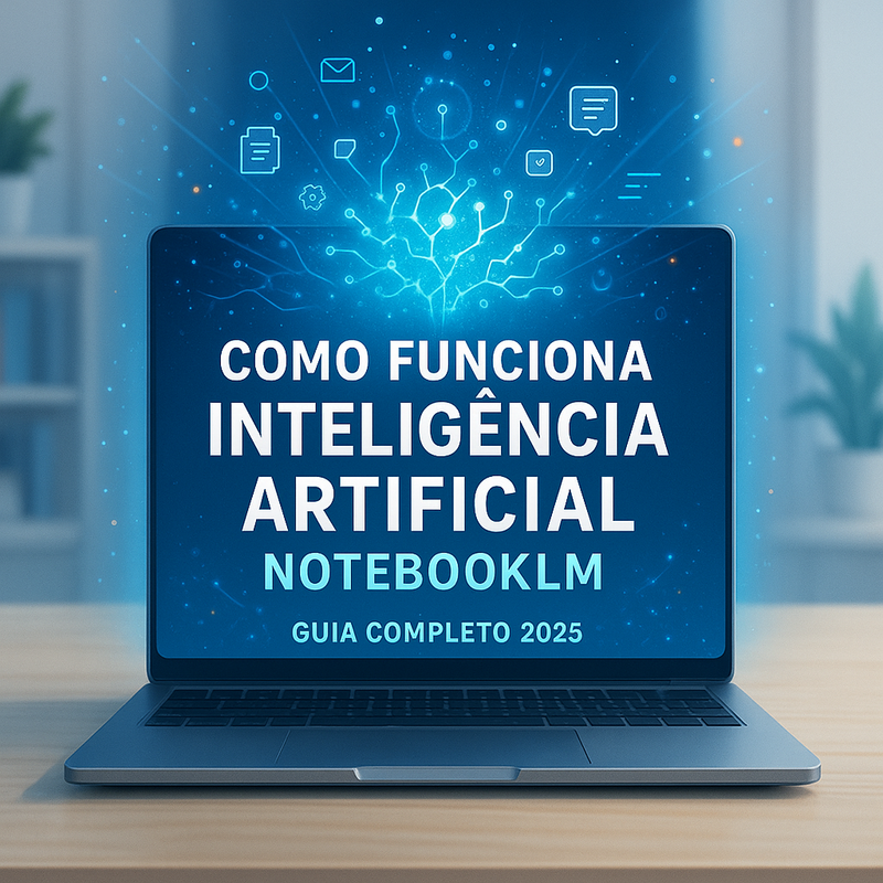 Uma imagem sobre Como funciona inteligência artificial NotebookLM: guia completo