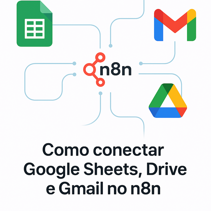 Uma imagem sobre Como conectar Google Sheets Drive Gmail no n8n
