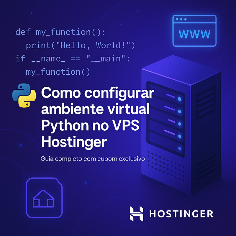 Uma imagem sobre Como configurar ambiente virtual Python VPS Hostinger