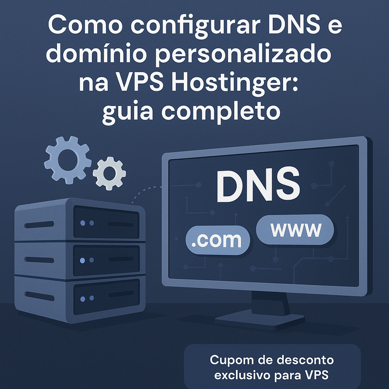 Uma imagem sobre Como configurar DNS e domínio VPS Hostinger (guia 2025)
