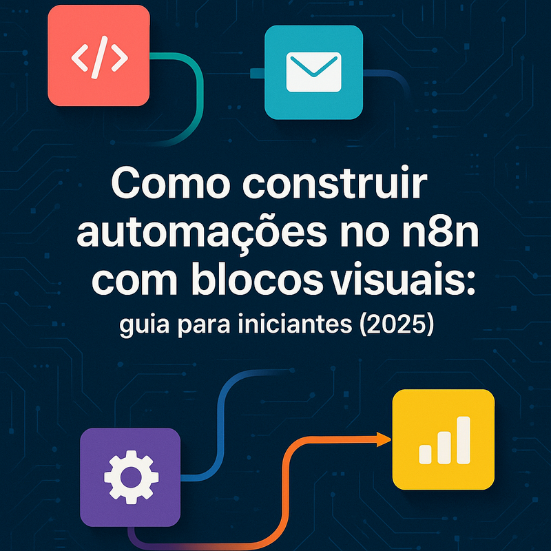 Uma imagem sobre Como construir automações no n8n com blocos visuais 2025