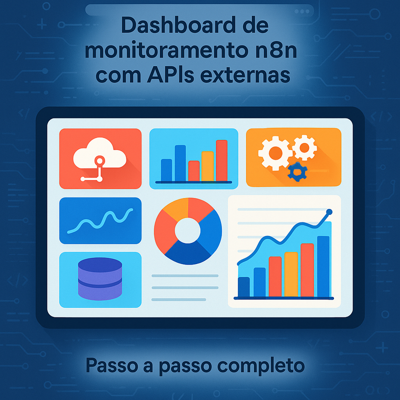 Uma imagem sobre Dashboard de monitoramento n8n com APIs externas