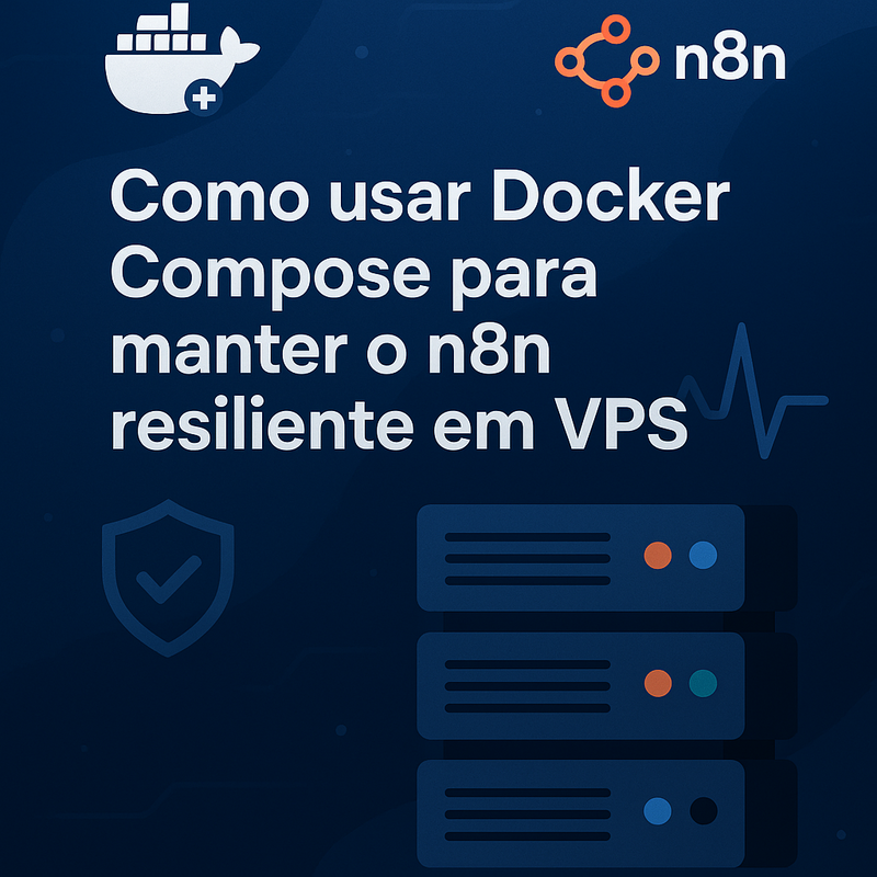 Uma imagem sobre Docker Compose n8n resiliente em VPS: Guia completo