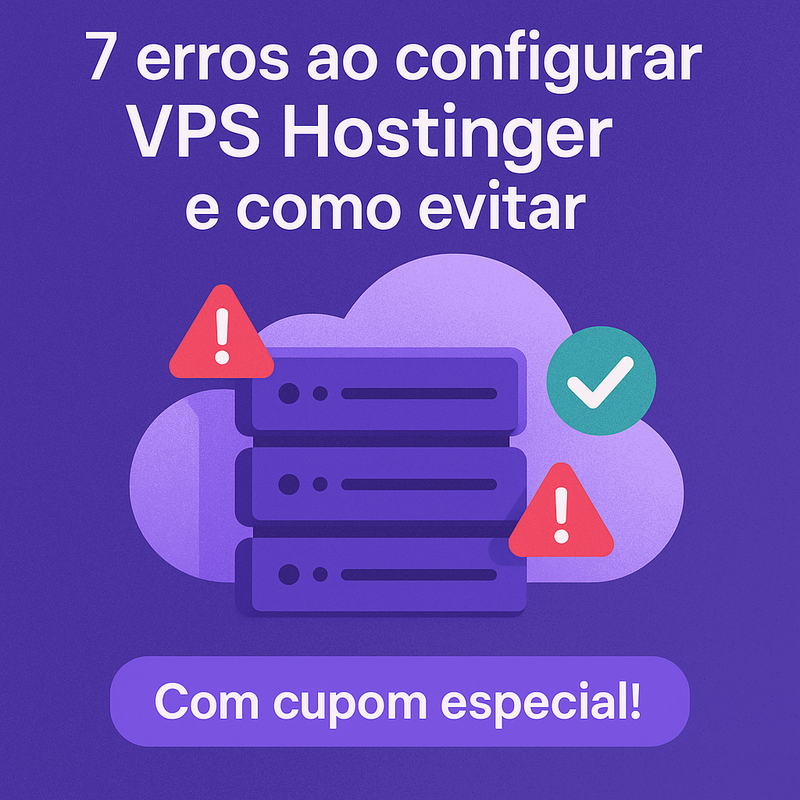 Uma imagem sobre 7 erros ao configurar VPS Hostinger e como evitar