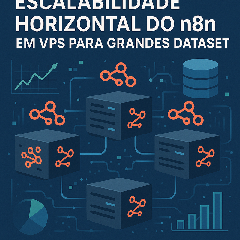 Uma imagem sobre Escalabilidade horizontal n8n VPS grandes datasets