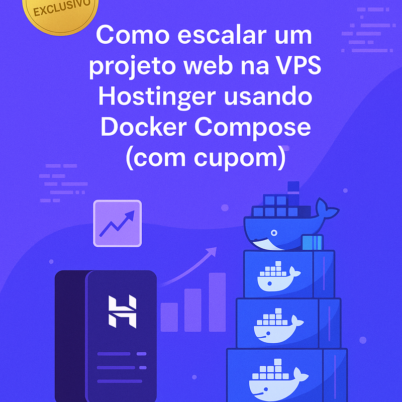 Uma imagem sobre Escalar Projeto Web VPS Hostinger com Docker Compose