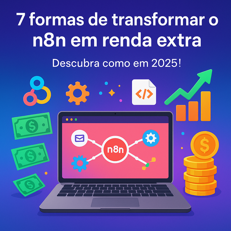 Uma imagem sobre Como ganhar renda extra com n8n em 2025: 7 formas