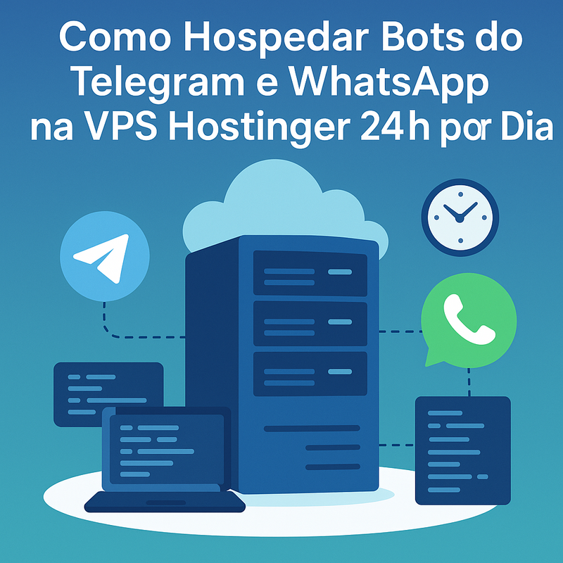 Uma imagem sobre Como hospedar bots Telegram e WhatsApp na VPS Hostinger