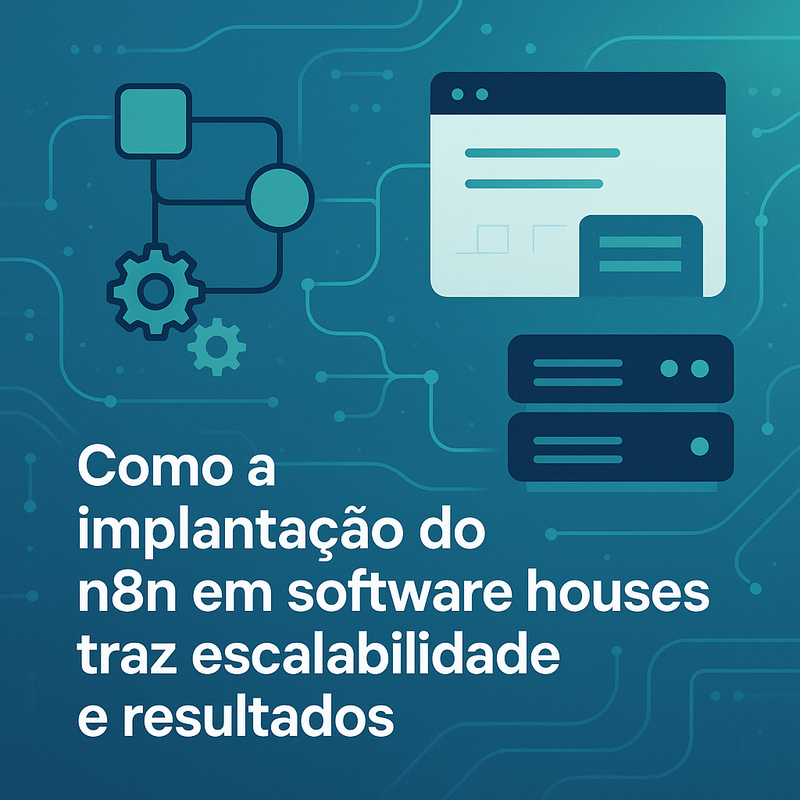 Uma imagem sobre Implantação do n8n em software houses: escalabilidade e resultados