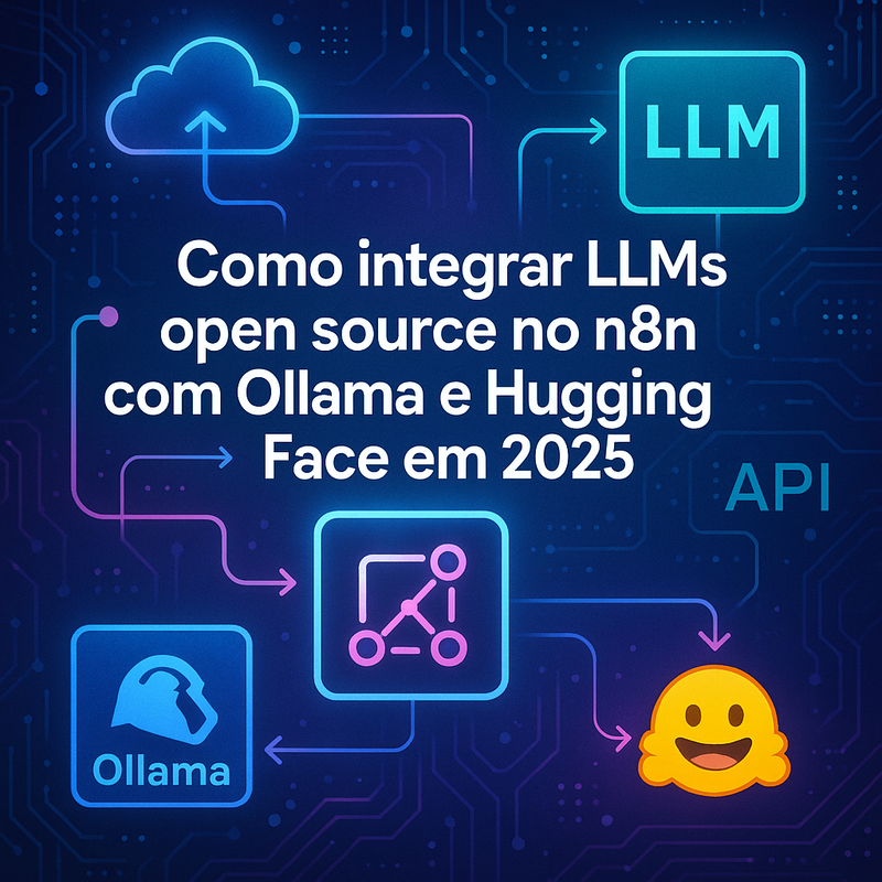 Uma imagem sobre Como integrar LLMs open source no n8n com Ollama