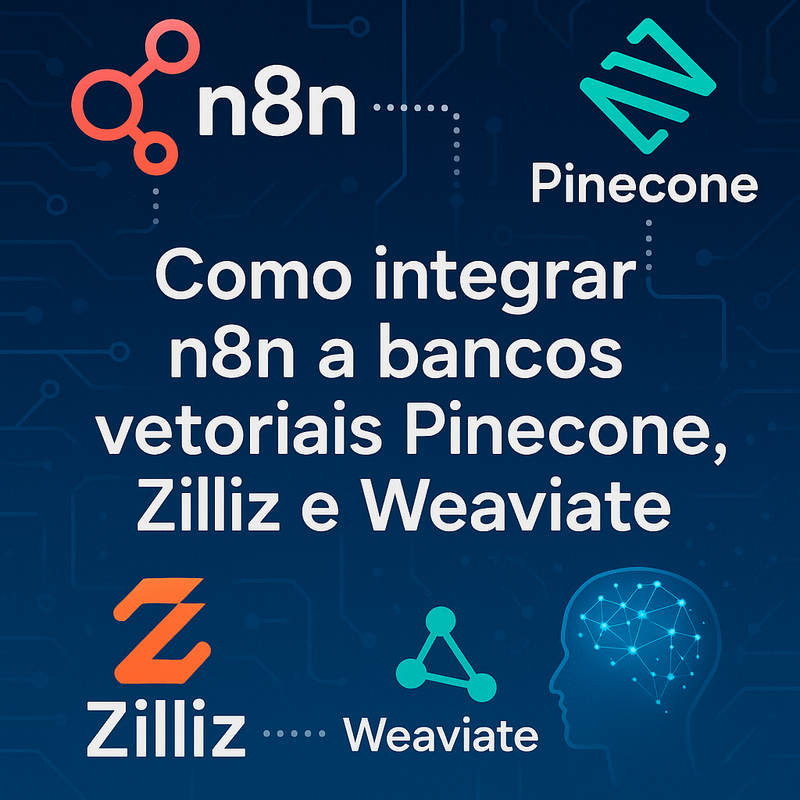 Uma imagem sobre Como integrar n8n a bancos vetoriais Pinecone, Zilliz, Weaviate