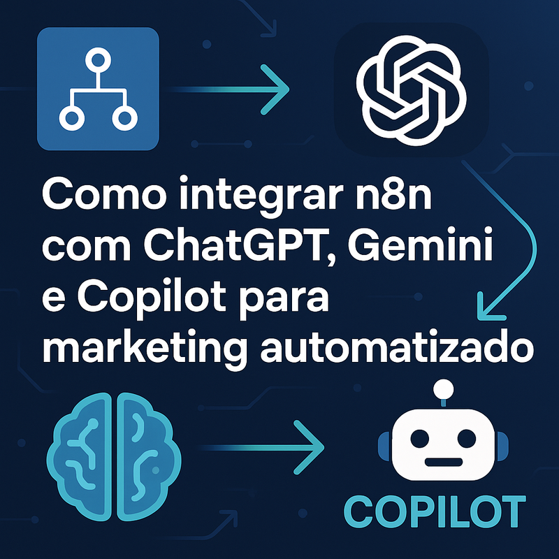 Uma imagem sobre Como integrar n8n com ChatGPT, Gemini e Copilot (2025)