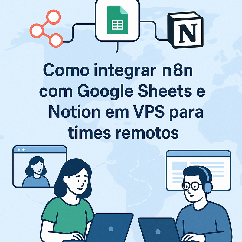 Uma imagem sobre Como integrar n8n com Google Sheets e Notion em VPS