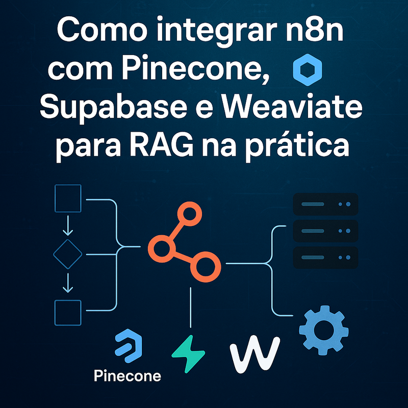 Uma imagem sobre Como integrar n8n com Pinecone, Supabase e Weaviate