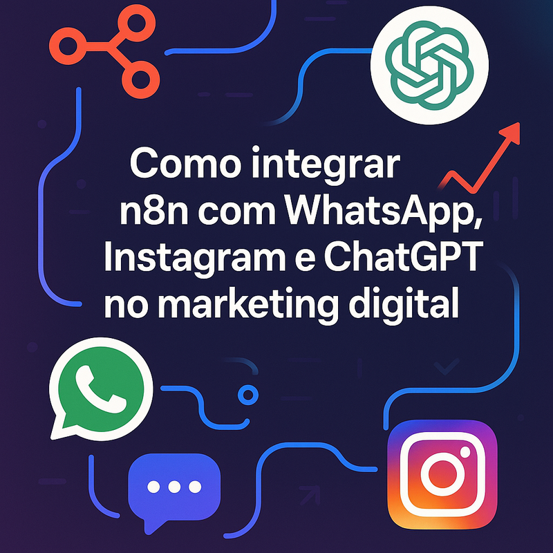 Uma imagem sobre Como integrar n8n com WhatsApp, Instagram e ChatGPT