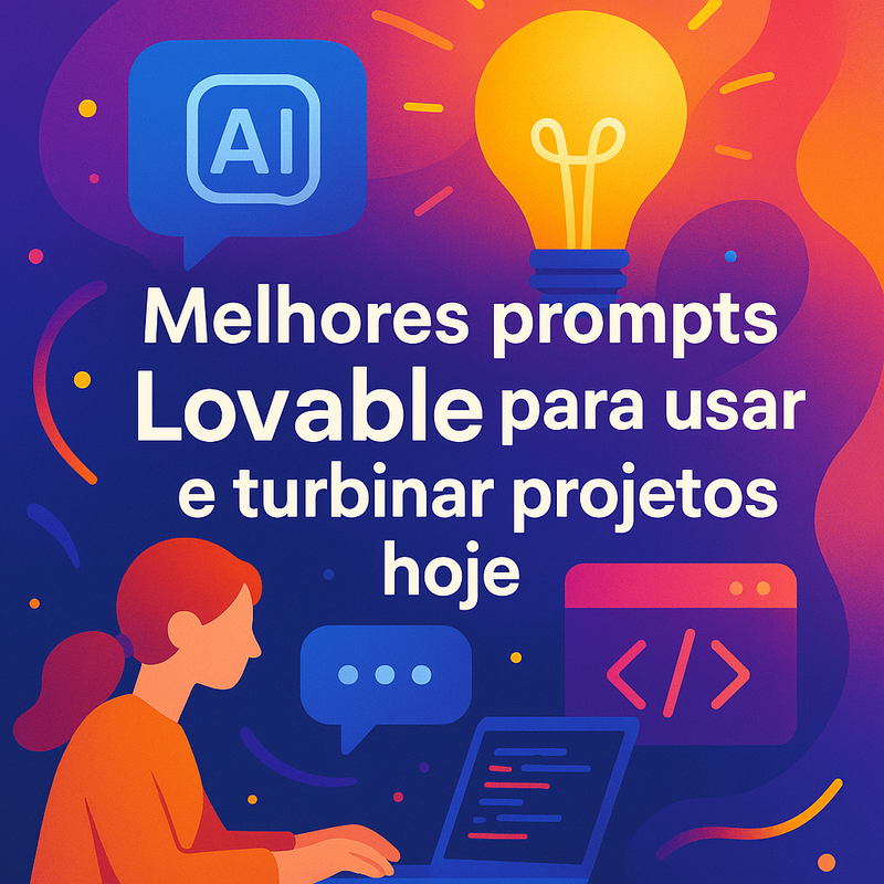 Uma imagem sobre Melhores prompts Lovable para usar e criar projetos