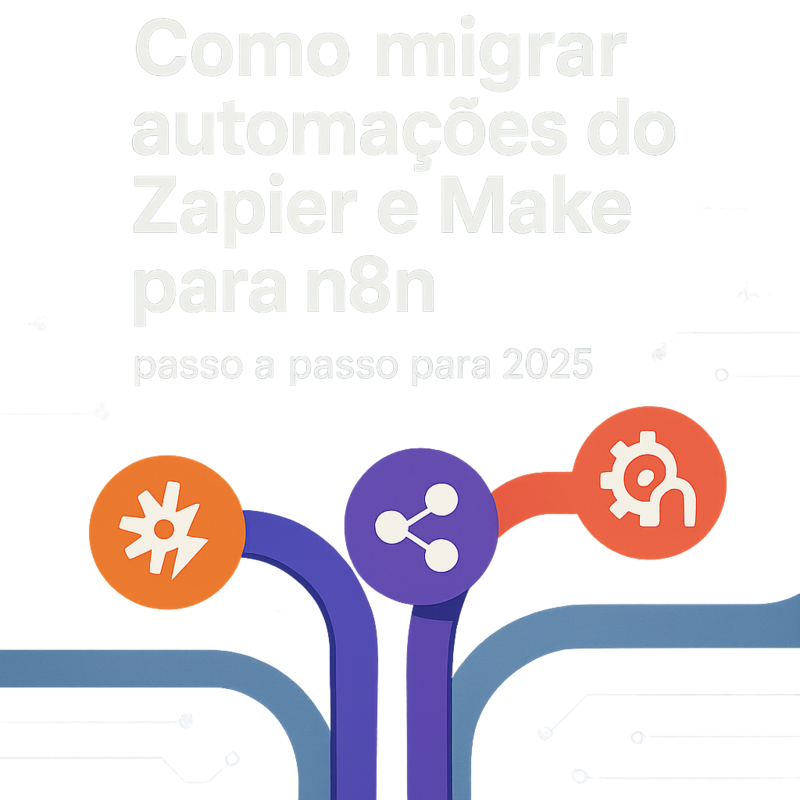 Uma imagem sobre Como migrar automações do Zapier e Make para n8n 2025