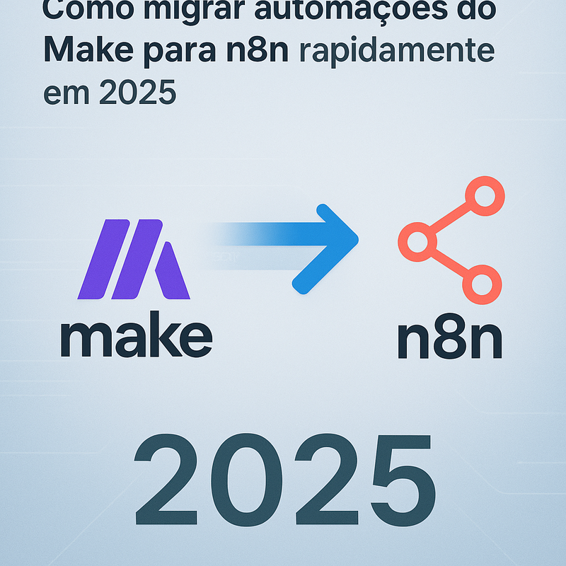 Uma imagem sobre Migrar automações do Make para n8n rapidamente 2025