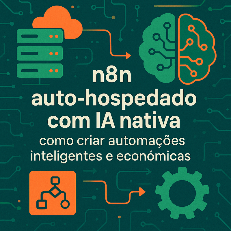 Uma imagem sobre n8n auto-hospedado com IA nativa: automações econômicas