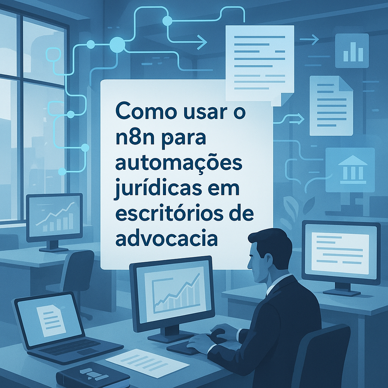 Uma imagem sobre n8n para automações jurídicas em escritórios de advocacia