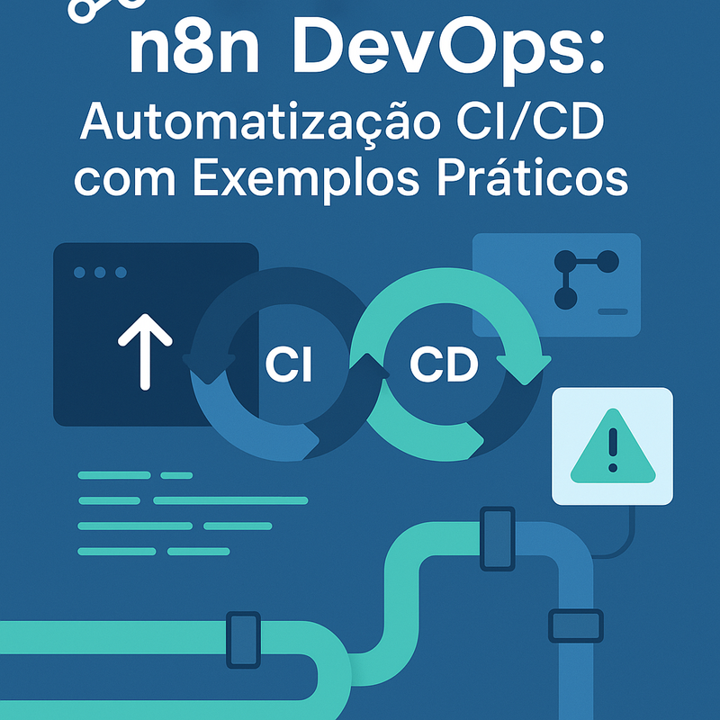 Uma imagem sobre n8n DevOps automação CI/CD pipelines exemplos práticos