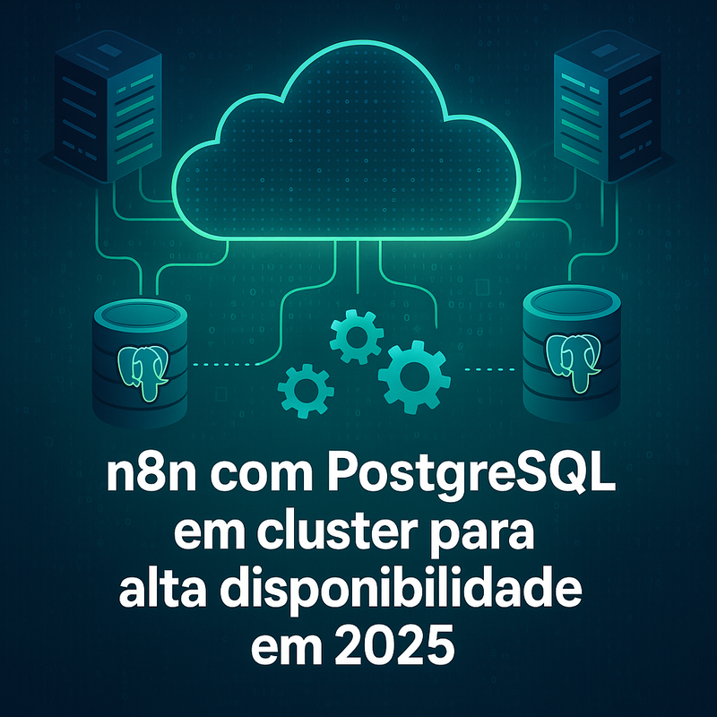 Uma imagem sobre n8n com PostgreSQL em cluster para alta disponibilidade