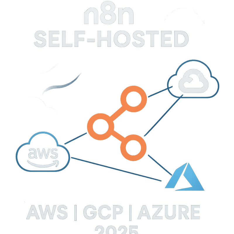 Uma imagem sobre n8n self-hosted alta disponibilidade AWS GCP Azure 2025