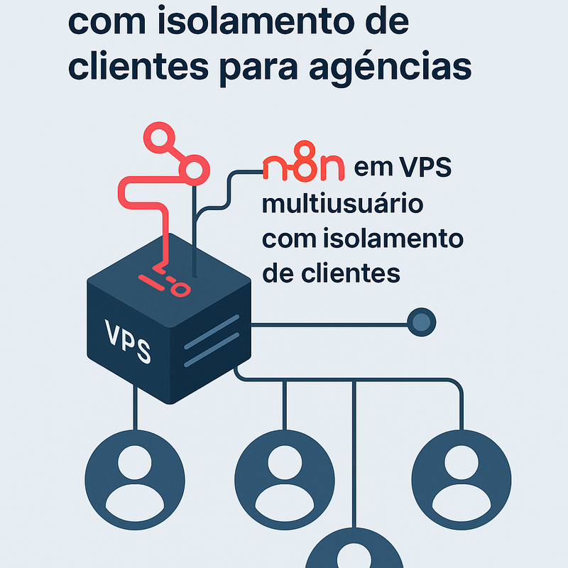 Uma imagem sobre n8n em VPS multiusuário com isolamento de clientes