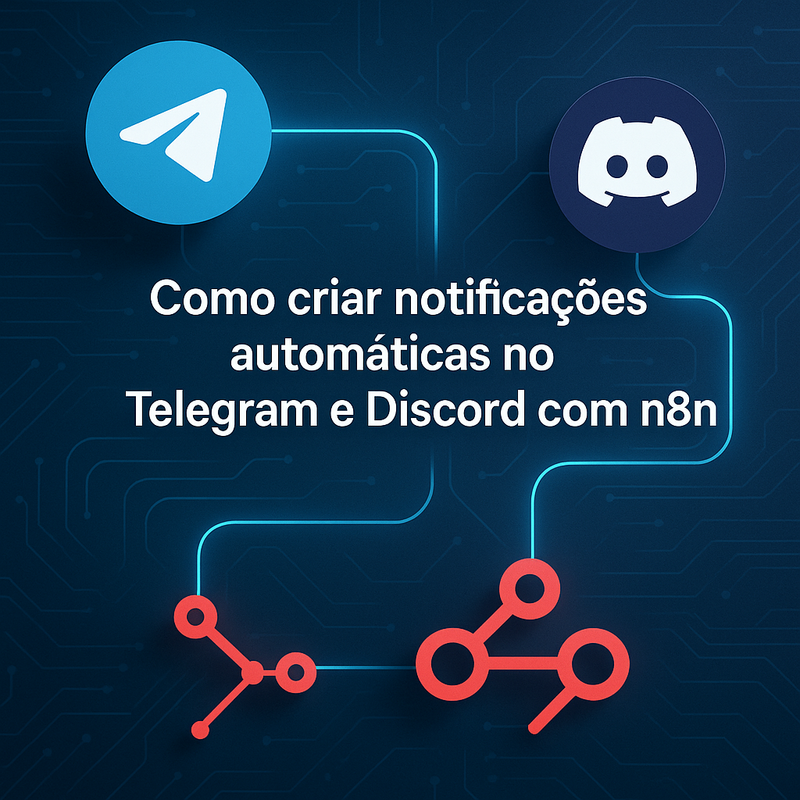 Uma imagem sobre Notificações automáticas no Telegram e Discord com n8n