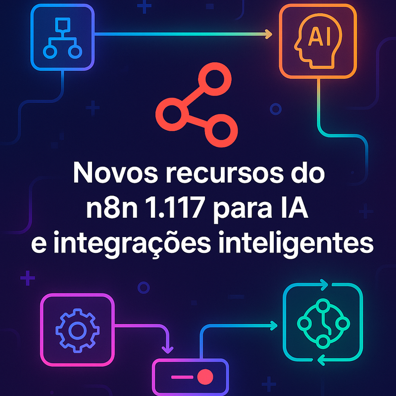 Uma imagem sobre Novos recursos do n8n 1.117 para IA e integrações