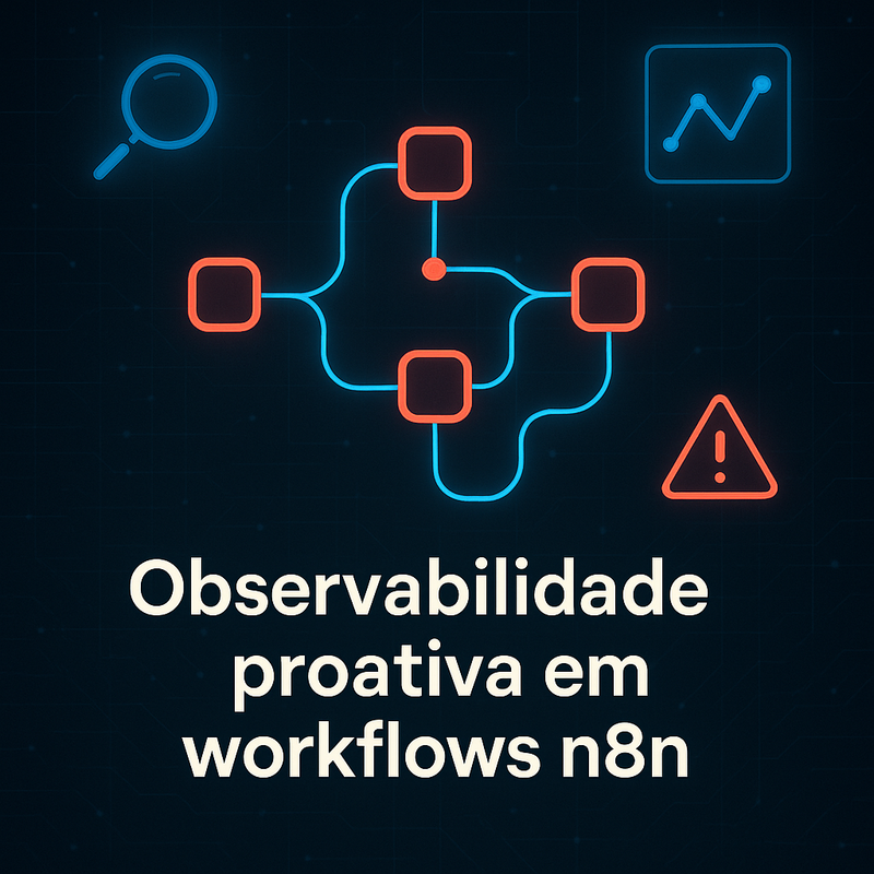 Uma imagem sobre Observabilidade proativa em workflows n8n: guia completo