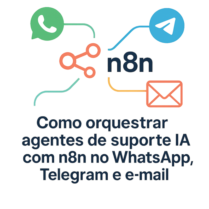 Uma imagem sobre Orquestrar suporte IA com n8n no WhatsApp e Telegram