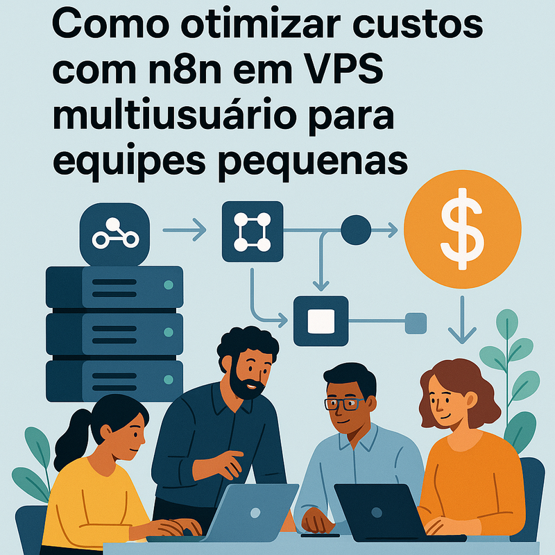Uma imagem sobre Otimizar custos n8n VPS multiusuário equipes pequenas