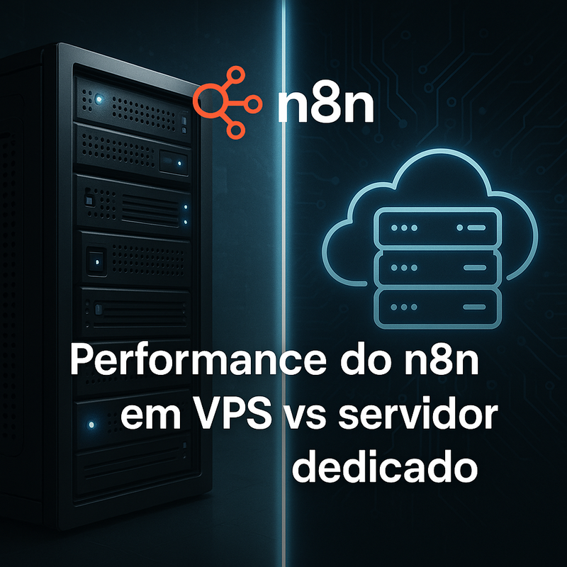 Uma imagem sobre Performance do n8n em VPS vs servidor dedicado