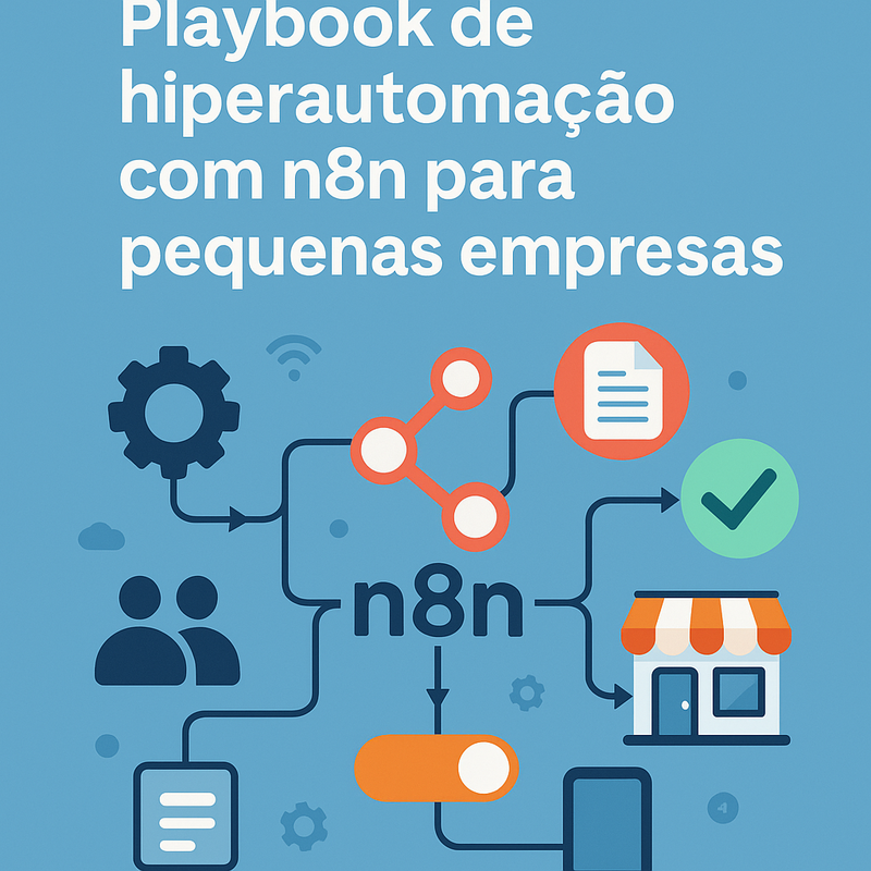 Uma imagem sobre Playbook de hiperautomação com n8n para pequenas empresas