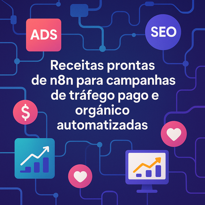 Uma imagem sobre Receitas prontas de n8n para campanhas de tráfego