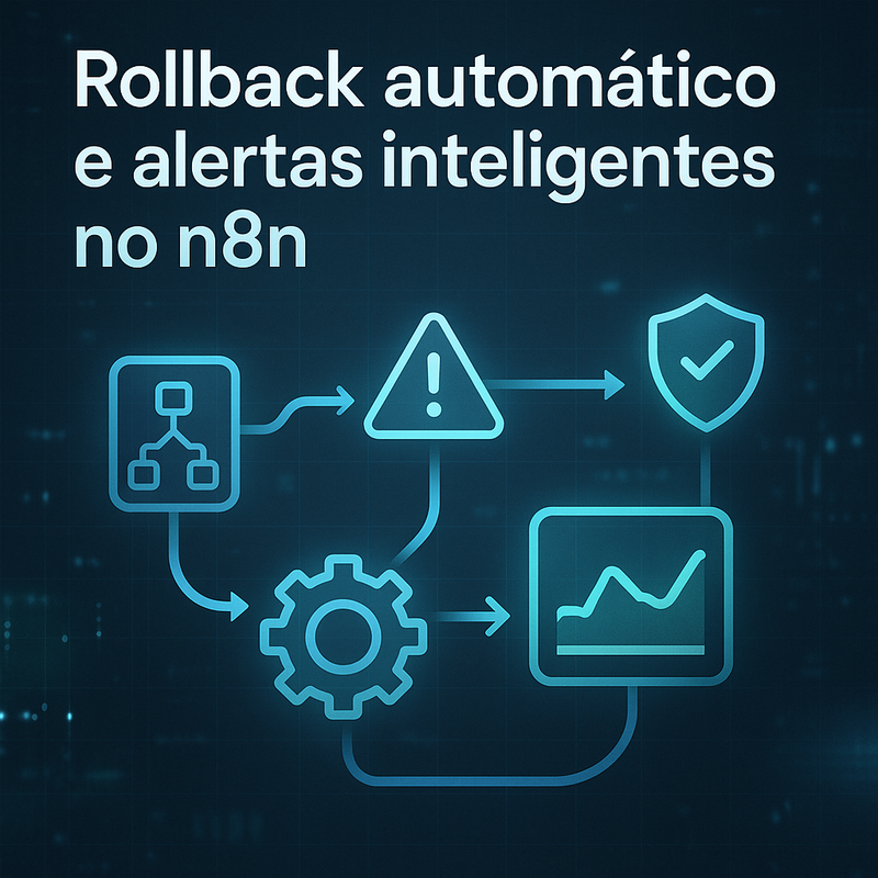 Uma imagem sobre Rollback automático e alertas inteligentes no n8n